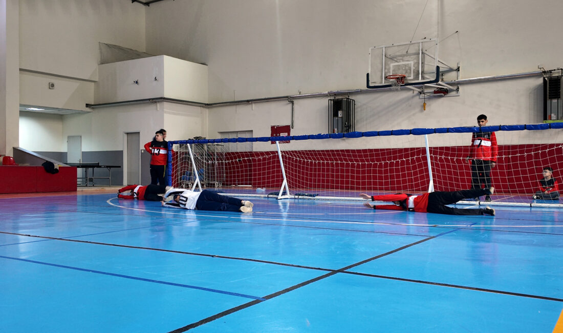 Büyükşehir Belediyesi, uluslararası standartlara sahip Hacı Bayram Veli Goalball Sahası’nda