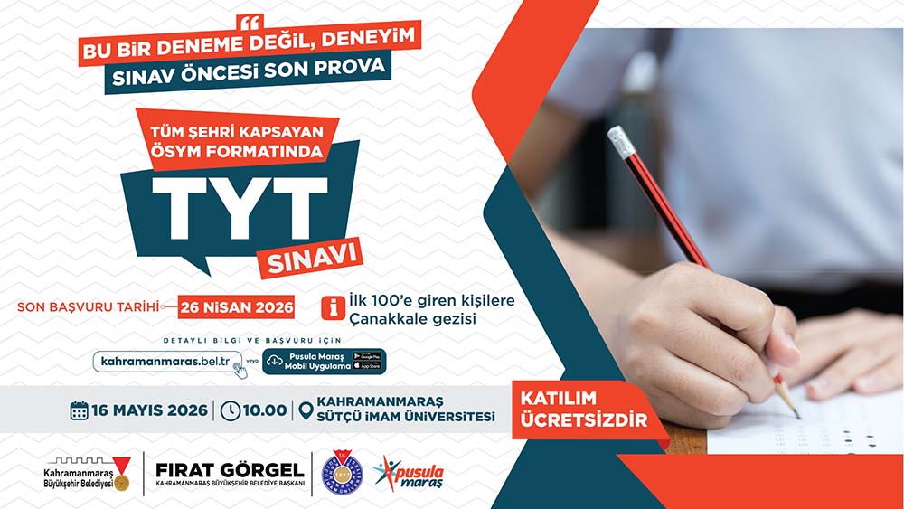 Büyükşehir Belediyesinin gençlik markası Pusula Maraş, üniversiteye hazırlanan gençler için