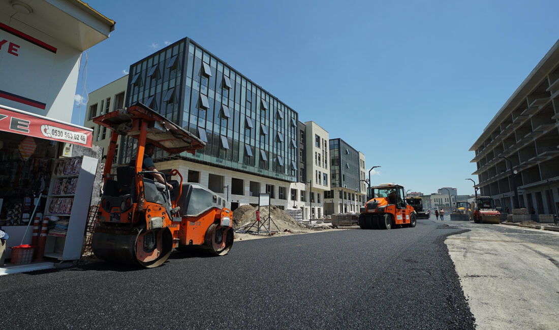 Büyükşehir Belediyesi, Trabzon Bulvarı ve Milli Egemenlik Caddesi’nde asfalt serimine
