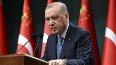 Cumhurbaşkanı Recep Tayyip Erdoğan, Kabine Toplantısı'nın ardından açıklamalarda bulunuyor. Cumhurbaşkanı