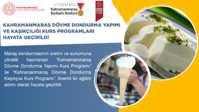 Dünya gastronomi literatüründe özel bir yere sahip olan Maraş dondurması,