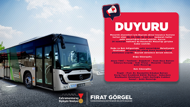 Büyükşehir Belediyesi, ahirete irtihal eden yakınlarını bayramda kabri başında ziyaret