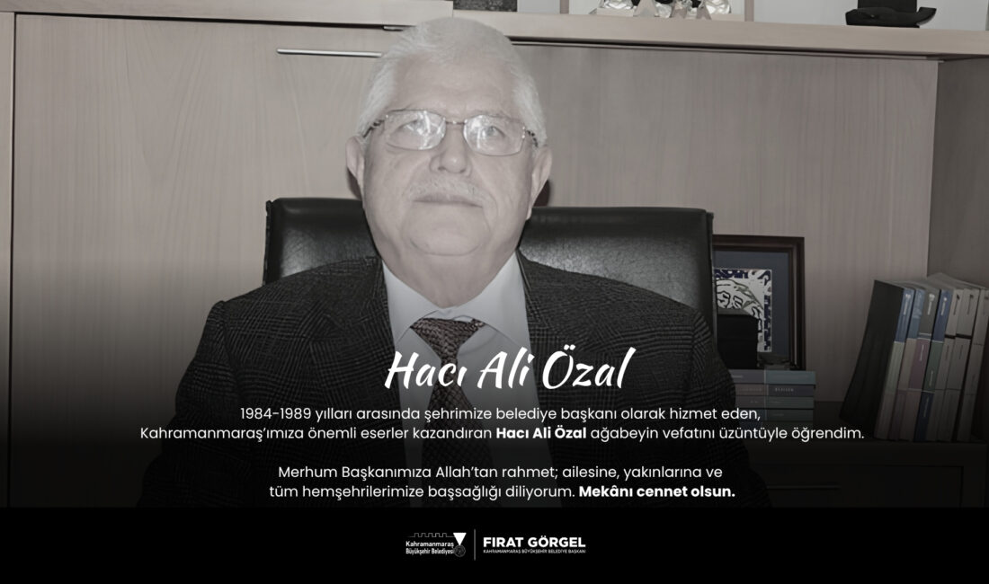 Büyükşehir Belediye Başkanı Fırat Görgel, bir dönem Kahramanmaraş Belediye Başkanlığı