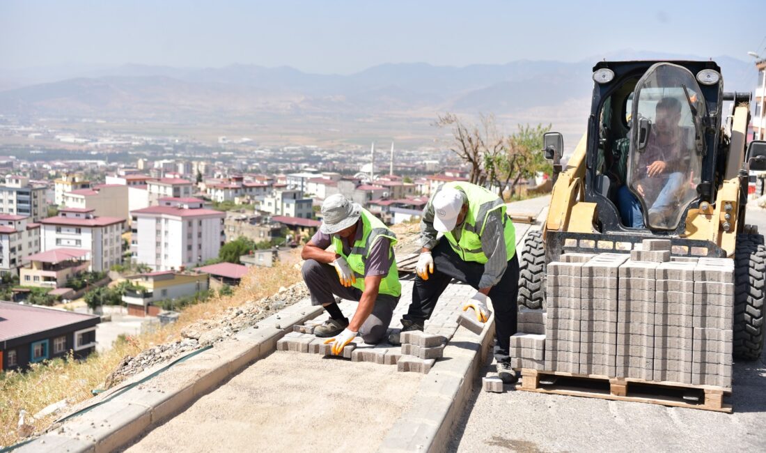 Dulkadiroğlu Belediyesi, ilçe genelinde üstyapı çalışmalarını planlı ve programlı şekilde