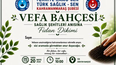 Kahramanmaraş’ta Türkiye Kamu-Sen ve Türk Sağlık-Sen öncülüğünde anlamlı bir etkinlik