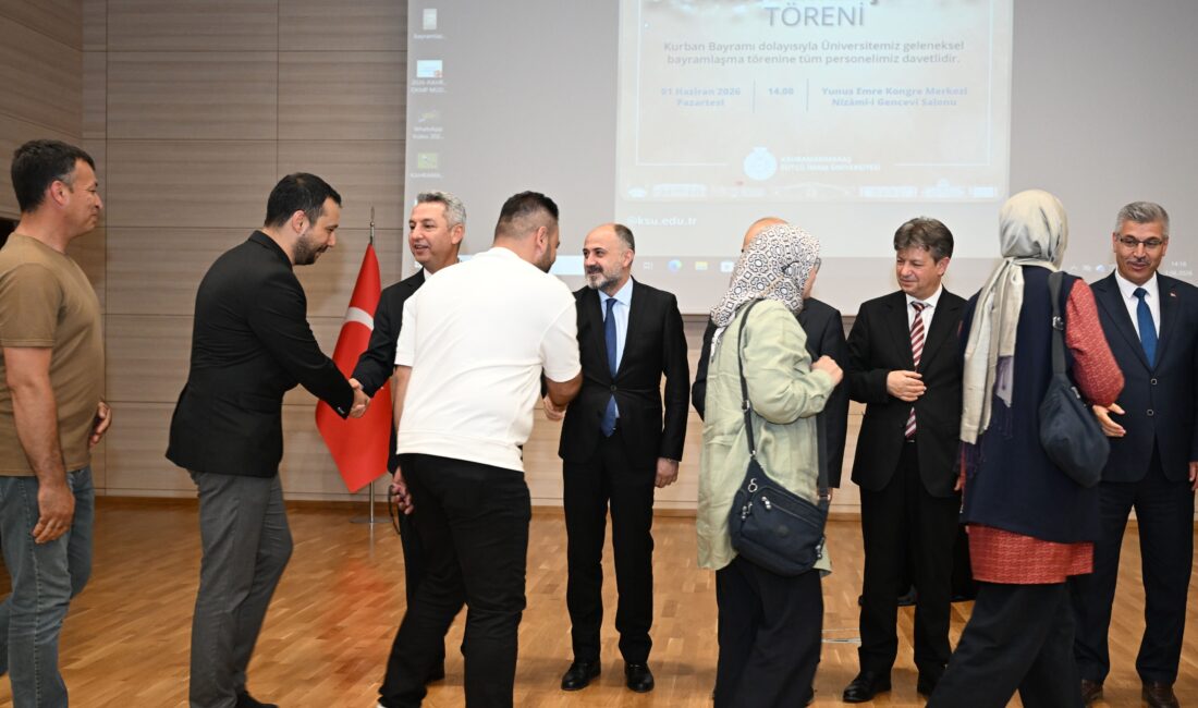 Kahramanmaraş Sütçü İmam Üniversitesinde (KSÜ) Kurban Bayramı dolayısıyla geleneksel bayramlaşma