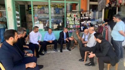 MHP Kahramanmaraş Onikişubat İlçe Başkanlığı, ilçe genelinde esnaf ziyaretlerini sürdürüyor.