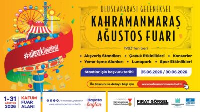 Büyükşehir Belediyesi tarafından 1 – 31 Ağustos tarihleri arasından KAFUM’da