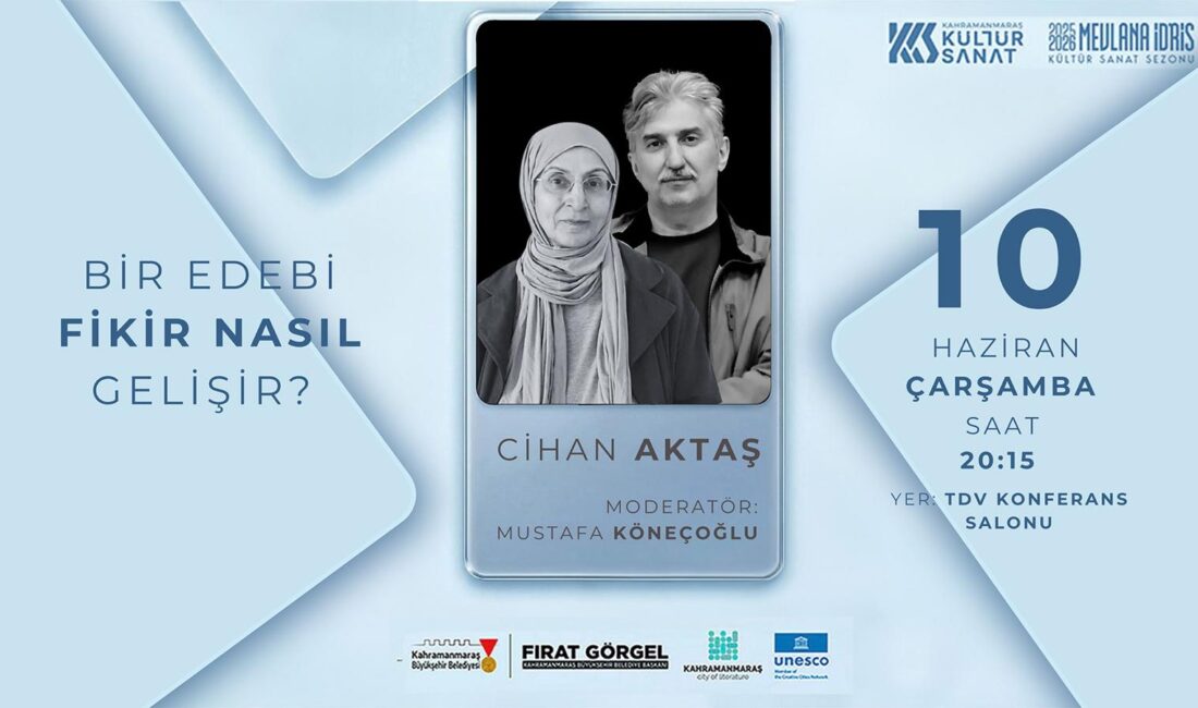 Büyükşehir Belediyesi, 10 Haziran Çarşamba günü “Bir Edebi Fikir Nasıl