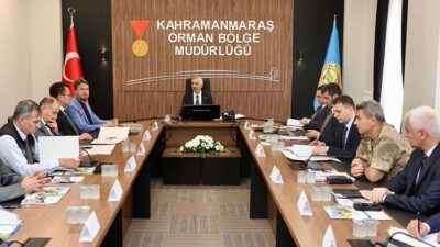 Kahramanmaraş Valisi Mükerrem Ünlüer başkanlığında gerçekleştirilen orman yangınlarıyla mücadele toplantısında,
