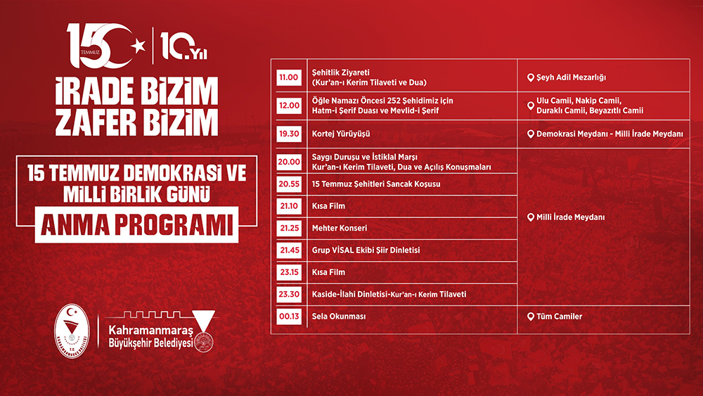 15 Temmuz Demokrasi ve Milli Birlik Günü’nün 10’uncu yıl dönümünde