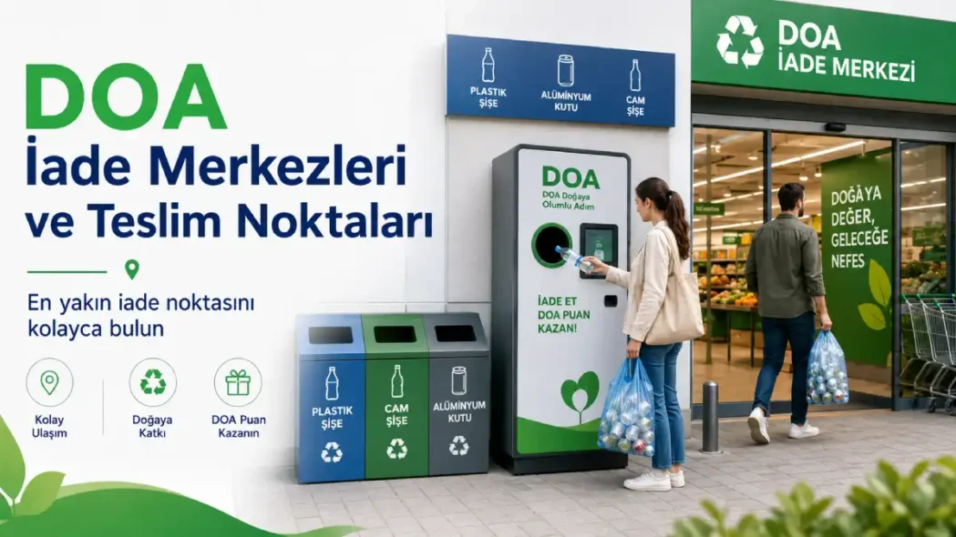 Kahramanmaraş'ta çevre bilincini artırmaya yönelik Depozito Yönetim Sistemi (DOA) vatandaşların