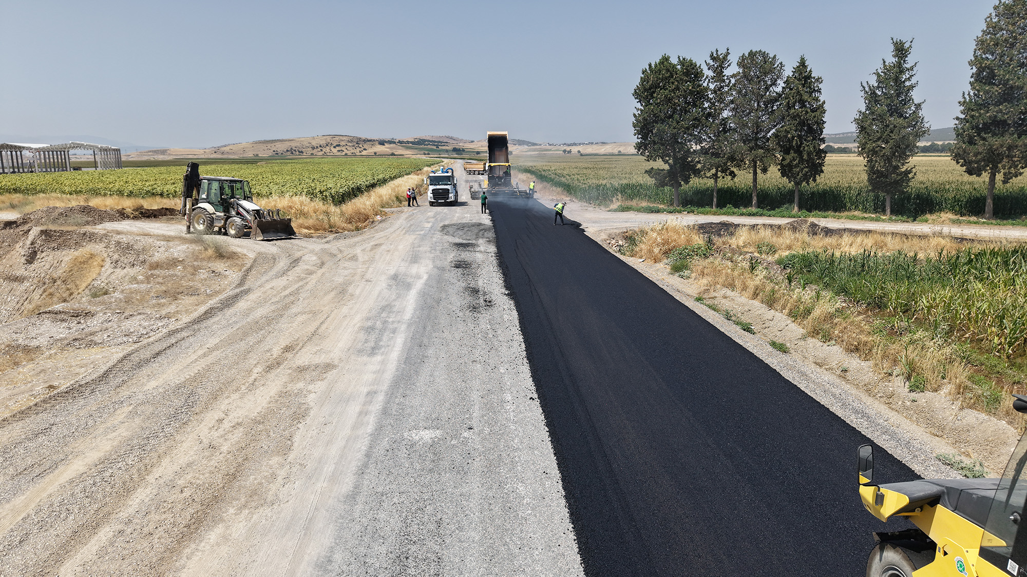 Kahramanmaraş’ta Dulkadiroğlu Kırsalına 45 Milyonluk Ulaşım Yatırımı! 2 Maksutusagi Asfalt Calismasi 2