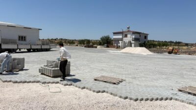 Büyükşehir Belediyesi, Pazarcık’ın Kızkapanlı Mahallesi’nde hizmet veren taziye evi çevresine