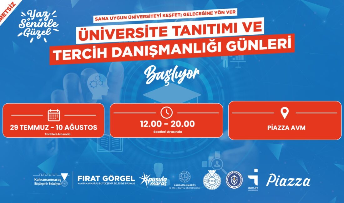 Pusula Maraş çatısı altında gençlere yönelik desteklerini sürdüren Büyükşehir Belediyesi,