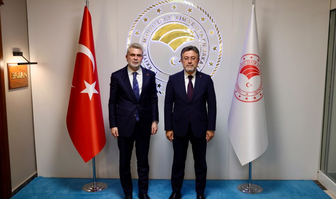 Ankara’da Tarım ve Orman Bakanı İbrahim Yumaklı’yı ziyaret eden Başkan