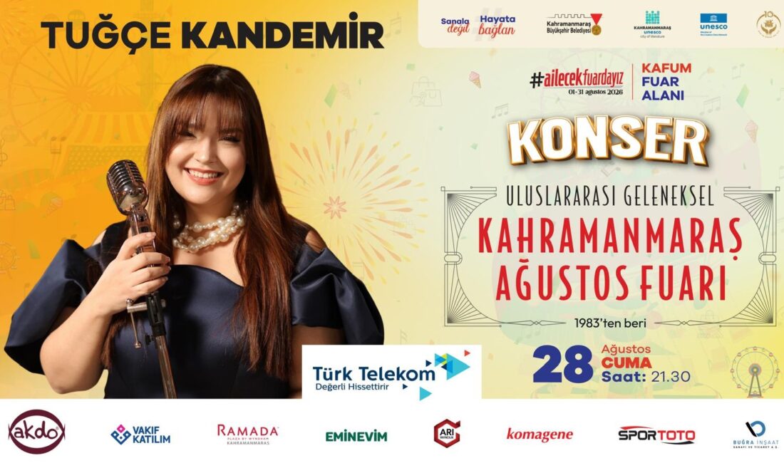 Geleneksel Ağustos Fuarı’nda 28 Ağustos Cuma günü, Türk pop müziğinin