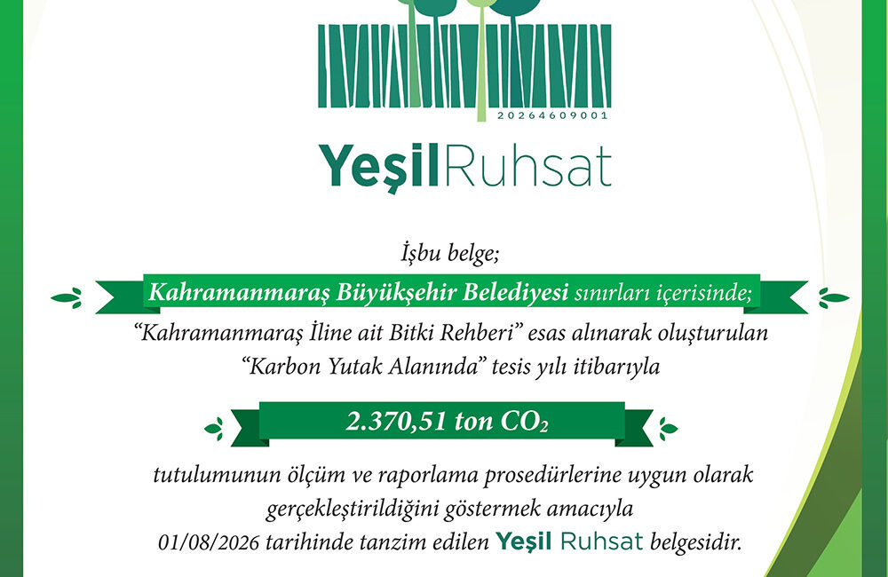 Büyükşehir Belediyesinin 40 Milyon TL yatırımla hayata geçirdiği Karbon Yutak