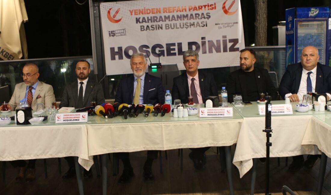 Yeniden Refah Partisi Genel Başkan Yardımcısı Mehmet Altınöz, Kahramanmaraş’ta düzenlenen