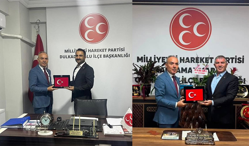 Türk Sağlık-Sen Kahramanmaraş Şube Başkanı Mehmet Özer ve beraberindeki yönetim