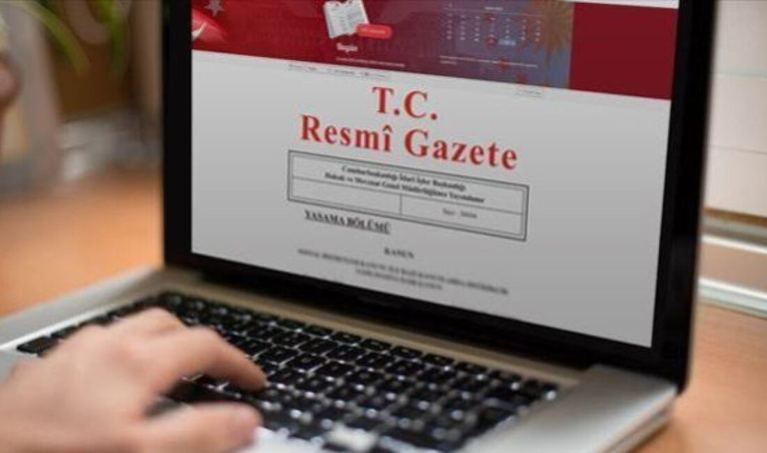 8 Eylül 2026 tarihli Resmî Gazete’de yayımlanan kararlar kapsamında üst