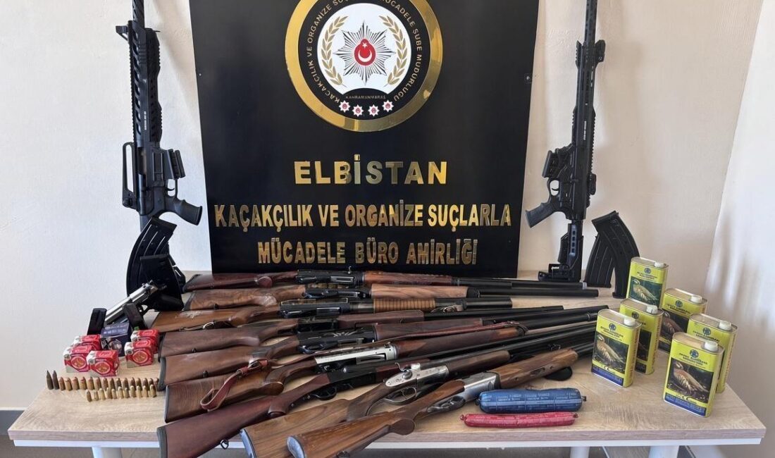Kahramanmaraş’ın Elbistan ilçesinde polis ekiplerince gerçekleştirilen iki ayrı operasyon kapsamında