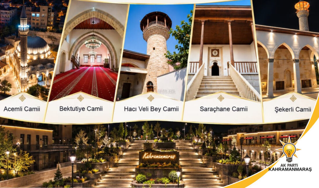 Kahramanmaraş’ın yüzyıllara uzanan tarihine tanıklık eden beş tarihi cami, yürütülen