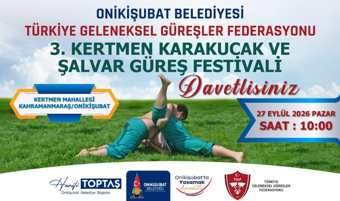 Onikişubat Belediyesi, Türkiye Geleneksel Güreşler Federasyonu iş birliğinde düzenleyeceği Kertmen