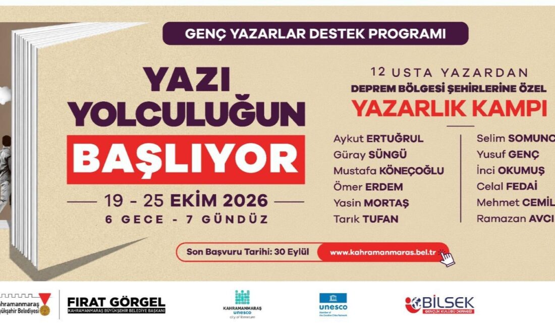 Büyükşehir Belediyesi, genç yazarlara yönelik önemli bir programı hayata geçiriyor.