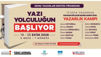 Büyükşehir Belediyesi, genç yazarlara yönelik önemli bir programı hayata geçiriyor.