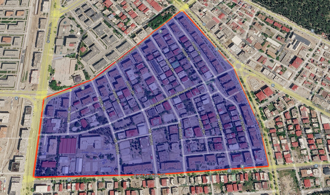 Büyükşehir Belediyesi, Yenişehir Mahallesi’nde başlattığı kapsamlı dönüşüm projesini gece gündüz,