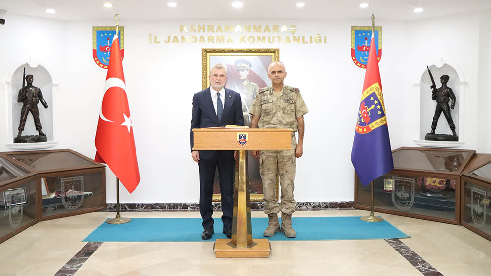 Büyükşehir Belediye Başkanı Fırat Görgel, Kahramanmaraş İl Jandarma Komutanı Tuğgeneral
