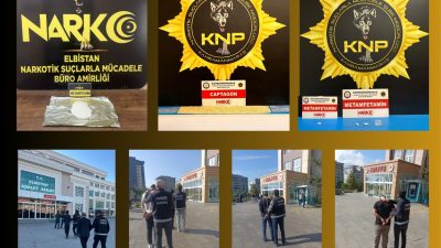 Kahramanmaraş’ta 17-22 Ekim tarihleri arasında düzenlenen narkotik operasyonlarında metamfetamin ve