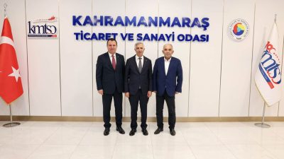 Kahramanmaraş Valisi Mükerrem Ünlüer ve Kahramanmaraş Ticaret Borsası Başkanı Mustafa