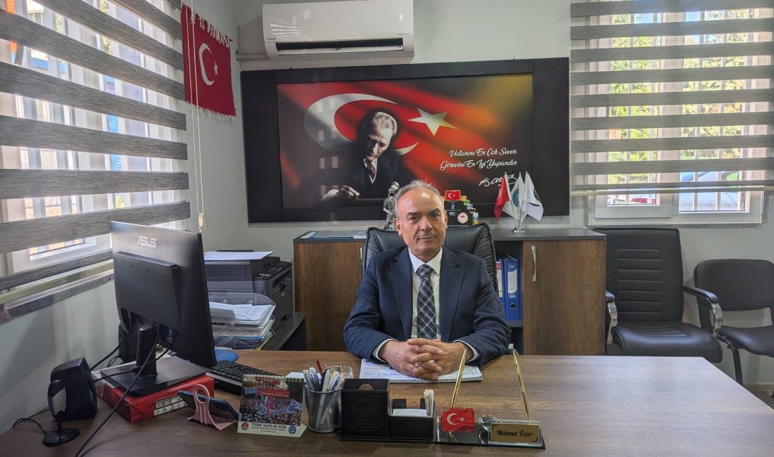 Türk Sağlık-Sen Kahramanmaraş İl Başkanı Mehmet Özer, sağlık ve sosyal
