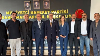 Türk Sağlık-Sen Kahramanmaraş İl Başkanı Mehmet Özer ve beraberindeki sendika