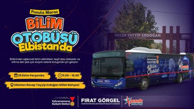 Büyükşehir Belediyesinin gençlere yönelik vizyon projelerinden Pusula Maraş Bilim Otobüsü, 29