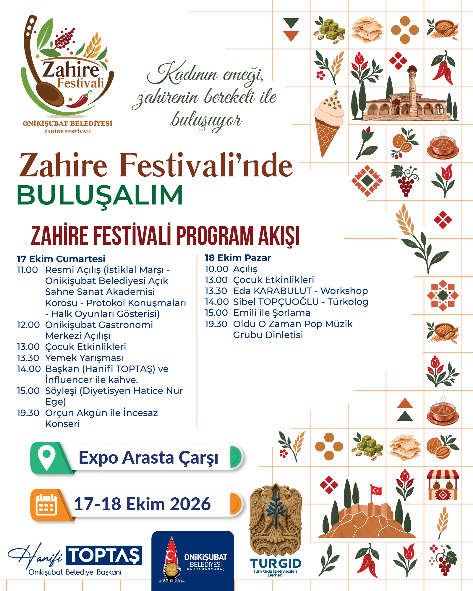 Zahire Festivali Sosyal Medya Program