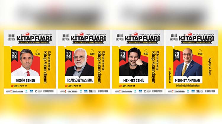 
Büyükşehir Belediyesinin 11. Uluslararası Kahramanmaraş Kitap Fuarı’nda 20 Ekim Salı