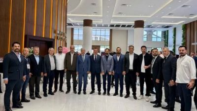 MÜSİAD Kahramanmaraş Şube Başkanı Şerafettin Özcan ve yönetim kurulu üyeleri,